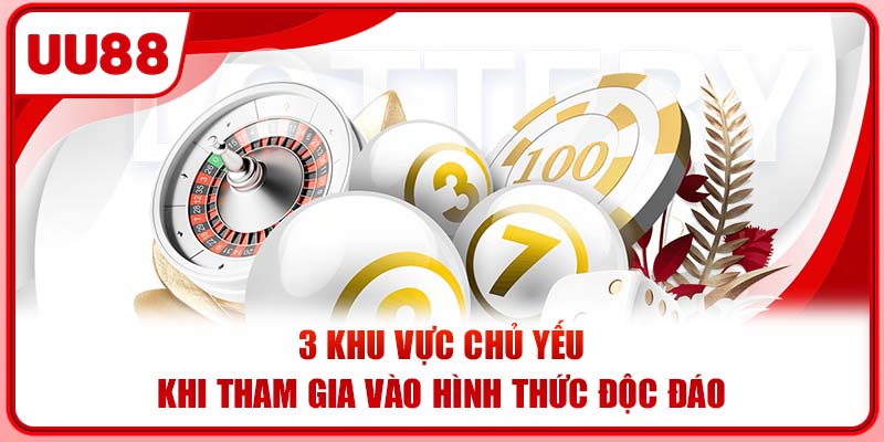 3 khu vực chủ yếu khi tham gia vào hình thức độc đáo