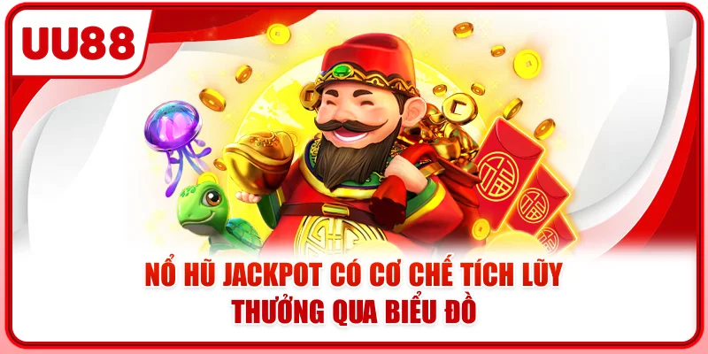 Nổ hũ jackpot có cơ chế tích lũy thưởng qua biểu đồ